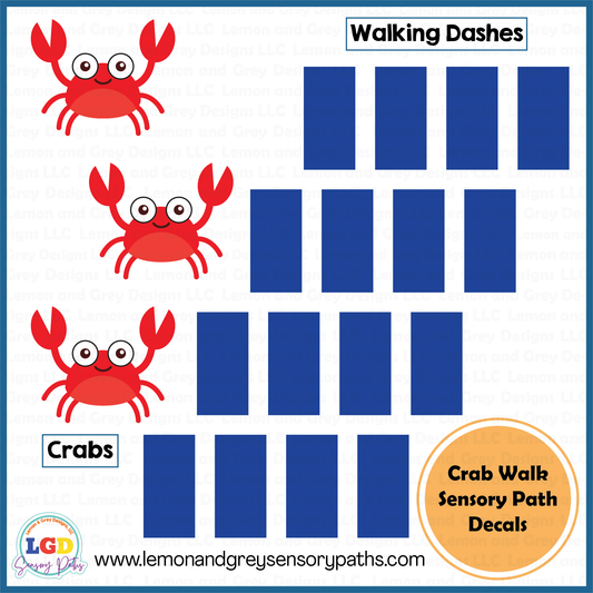 Crab Walk Sensory Path Decals