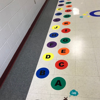 Alphabet Dots Sensory Floor Decals Stickers Path Canada