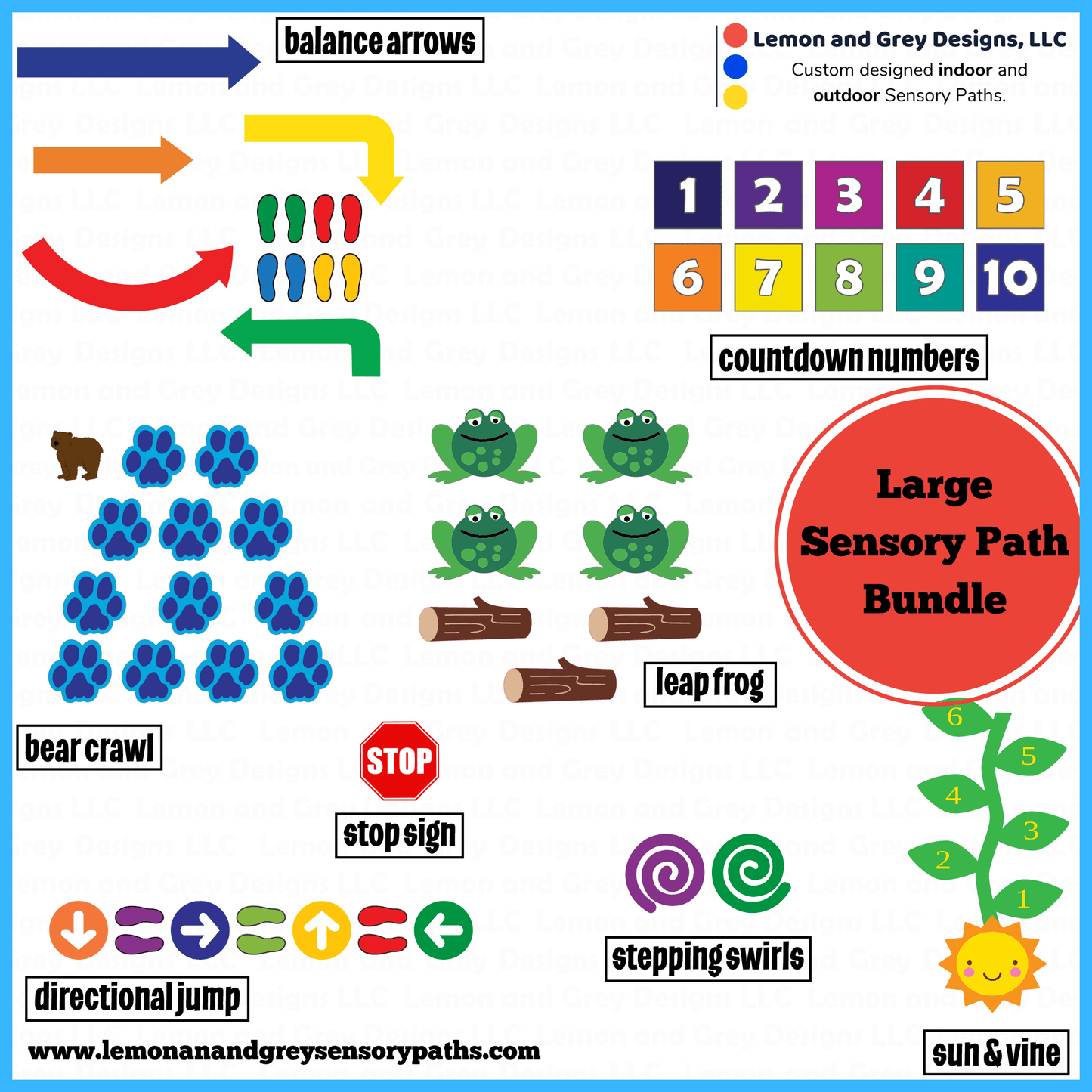 Complete Sensory Path Bundles, Large - Sensory Kids Paths
