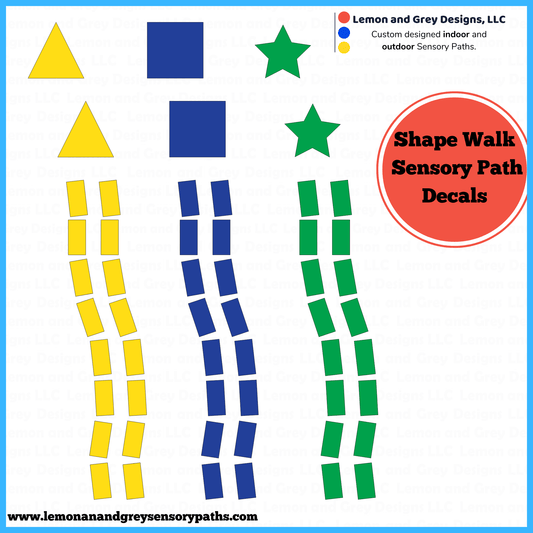 Shape Walk Sensory Path Decals