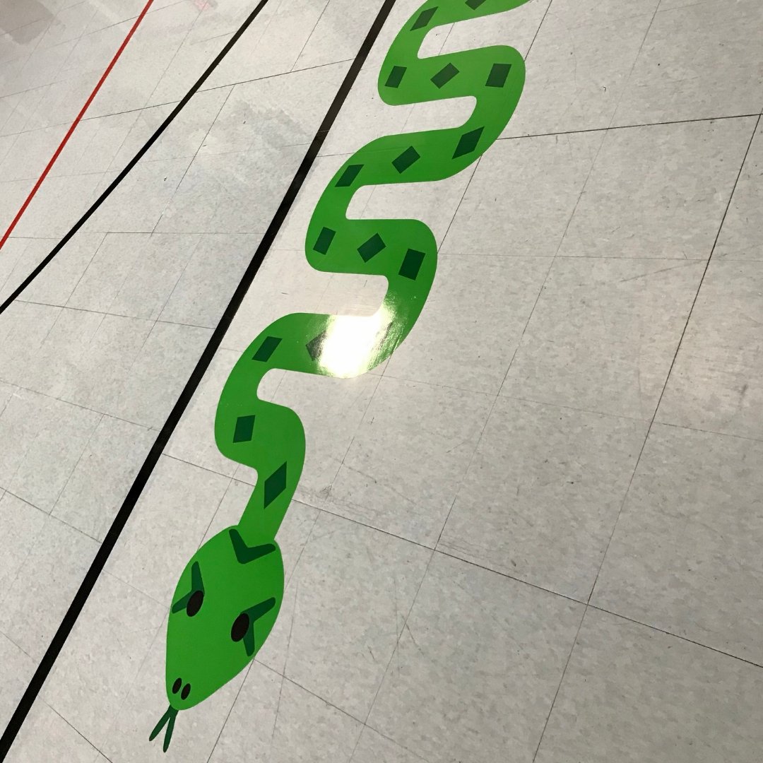 Snake Walk Sensory Path Decal