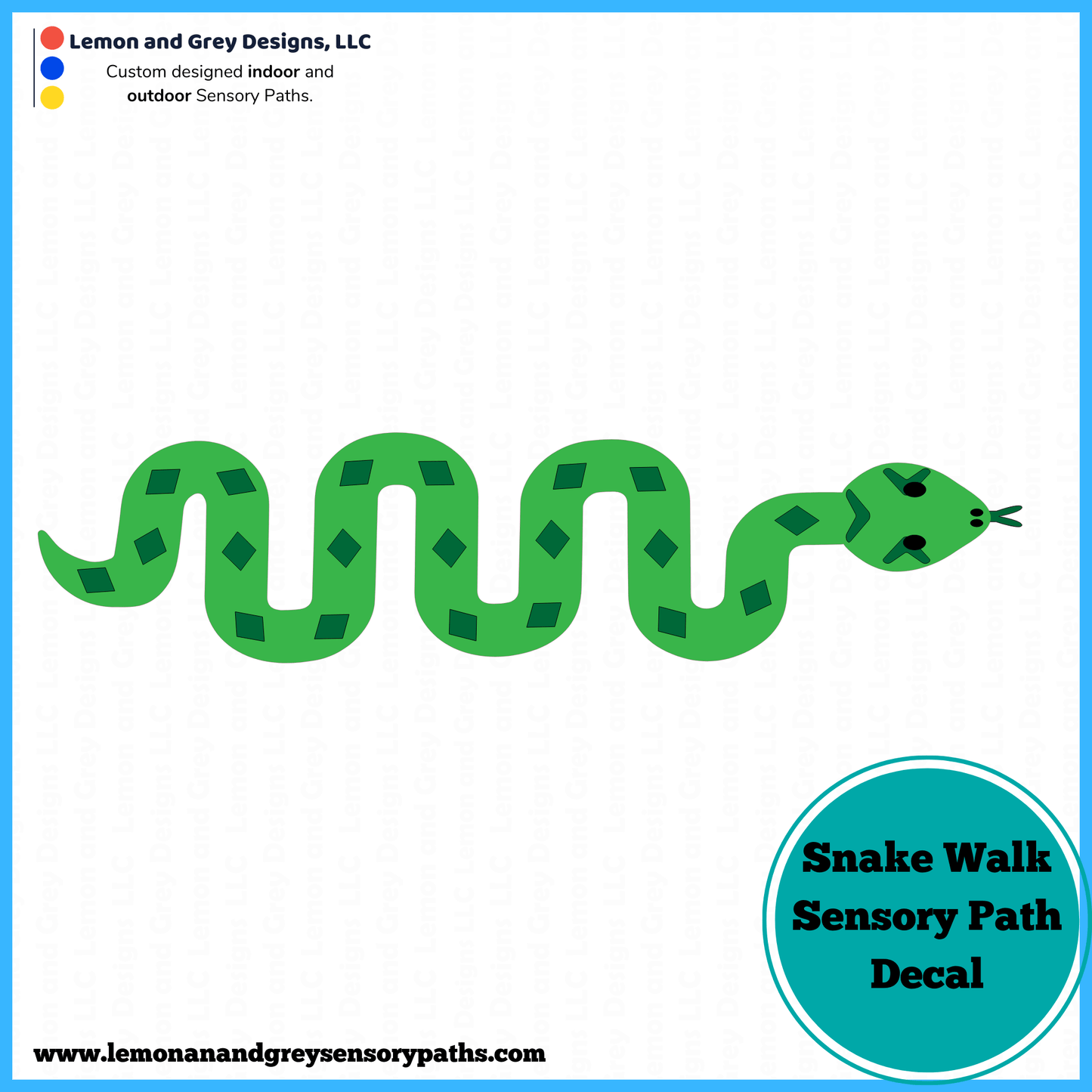 Snake Walk Sensory Path Decal